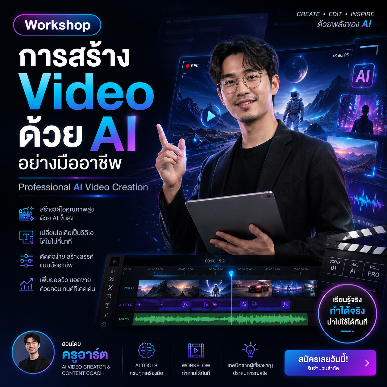 การสร้าง Video ด้วย AI อย่างมืออาชีพ