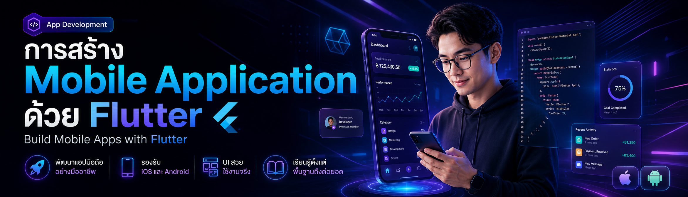 Mobile Application ด้วย Flutter — iOS & Android