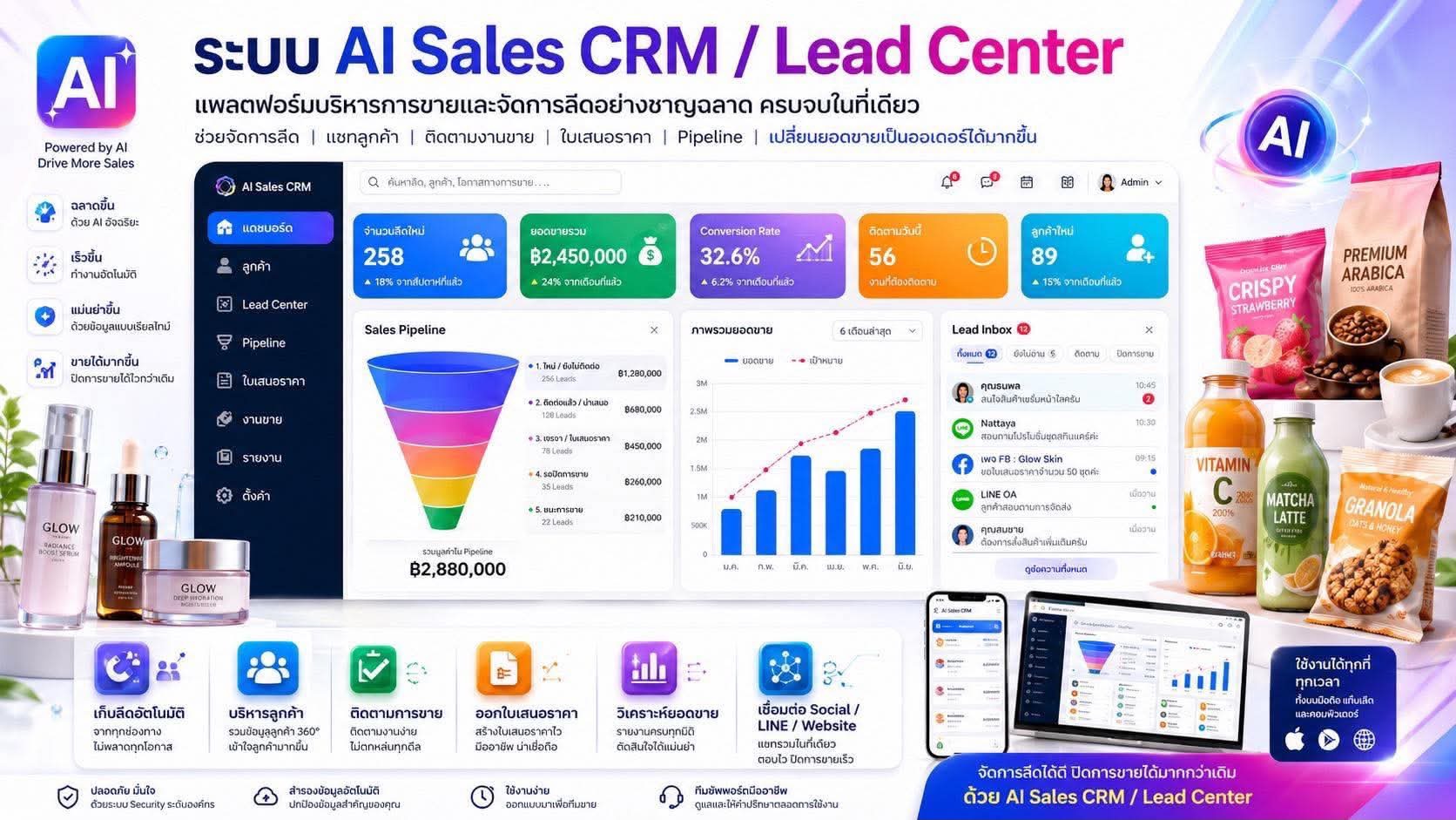 AI Sales CRM / Lead Center