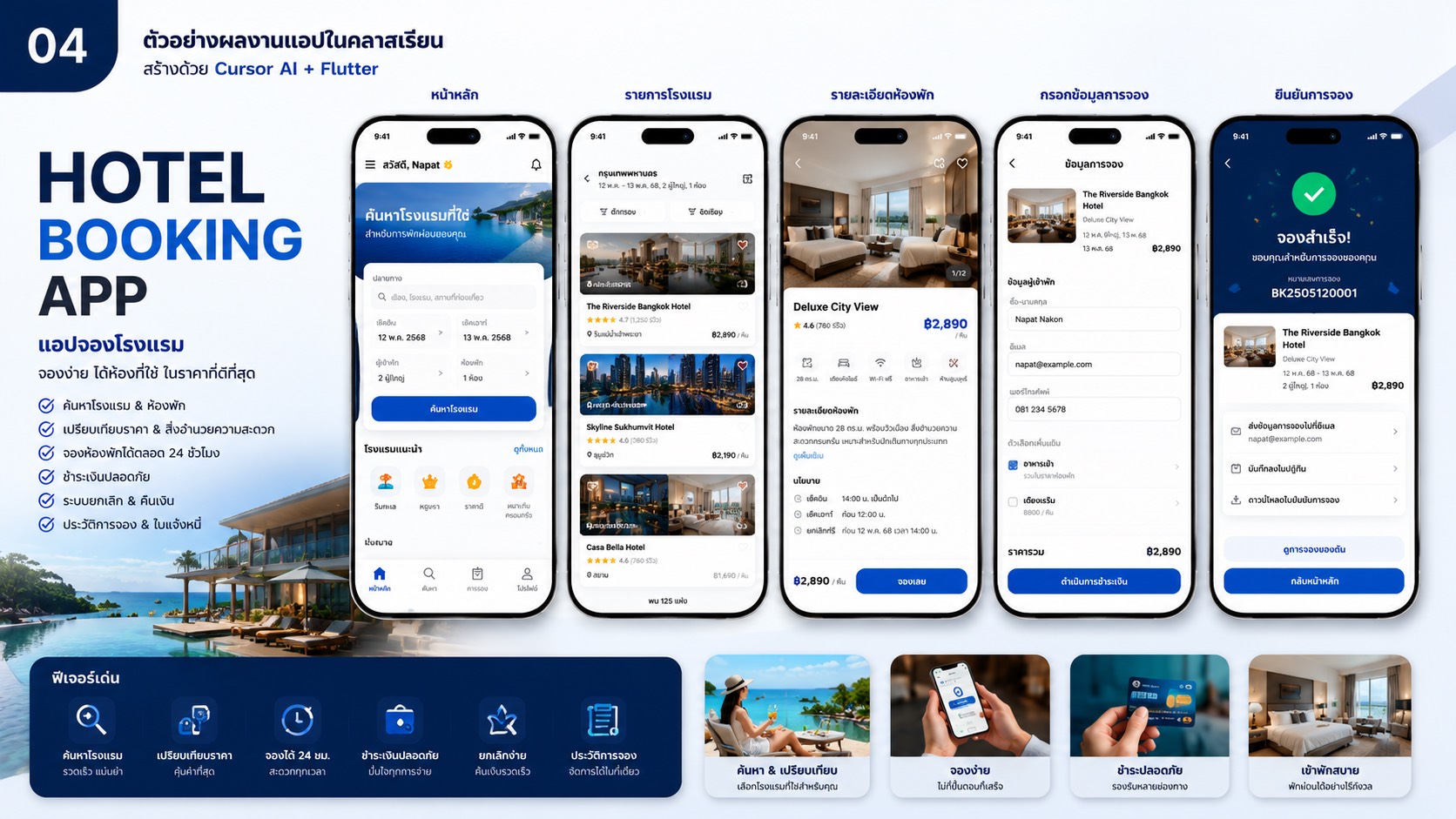 Hotel Booking App — UI Kit